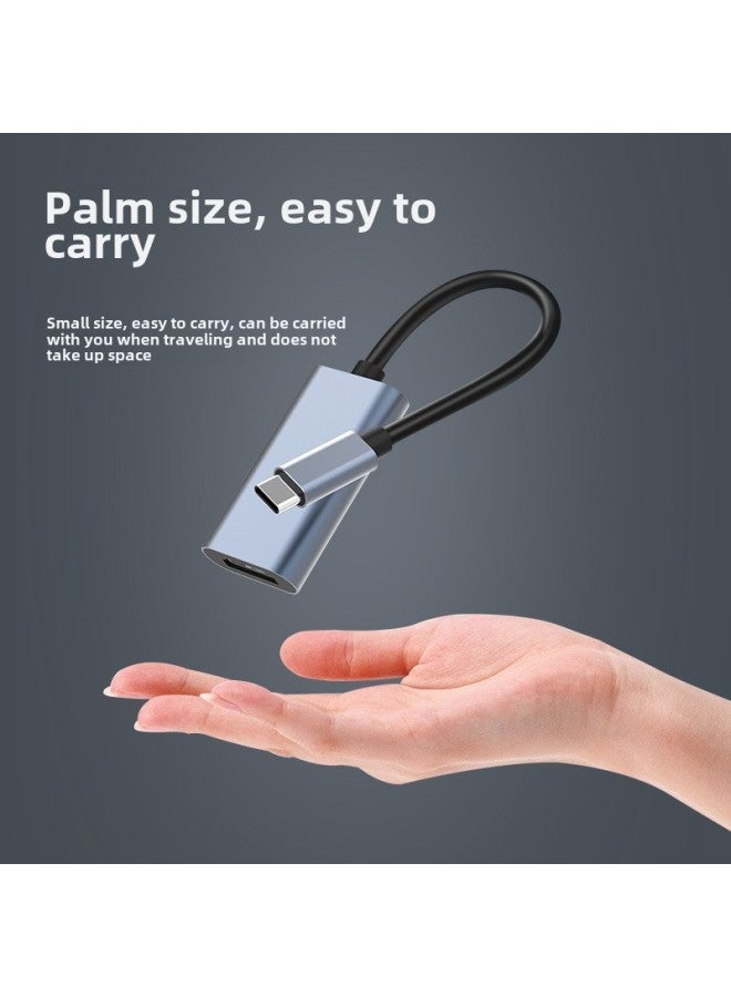 كابل عالي الوضوح من النوع C إلى HDMI للهاتف المحمول وشاشة الكمبيوتر وخط محول جهاز العرض لمشاركة العرض والشحن - اللون: النوع C إلى HDMI 4K 【تسليط الضوء على سبائك الألومنيوم】】 - Image 4